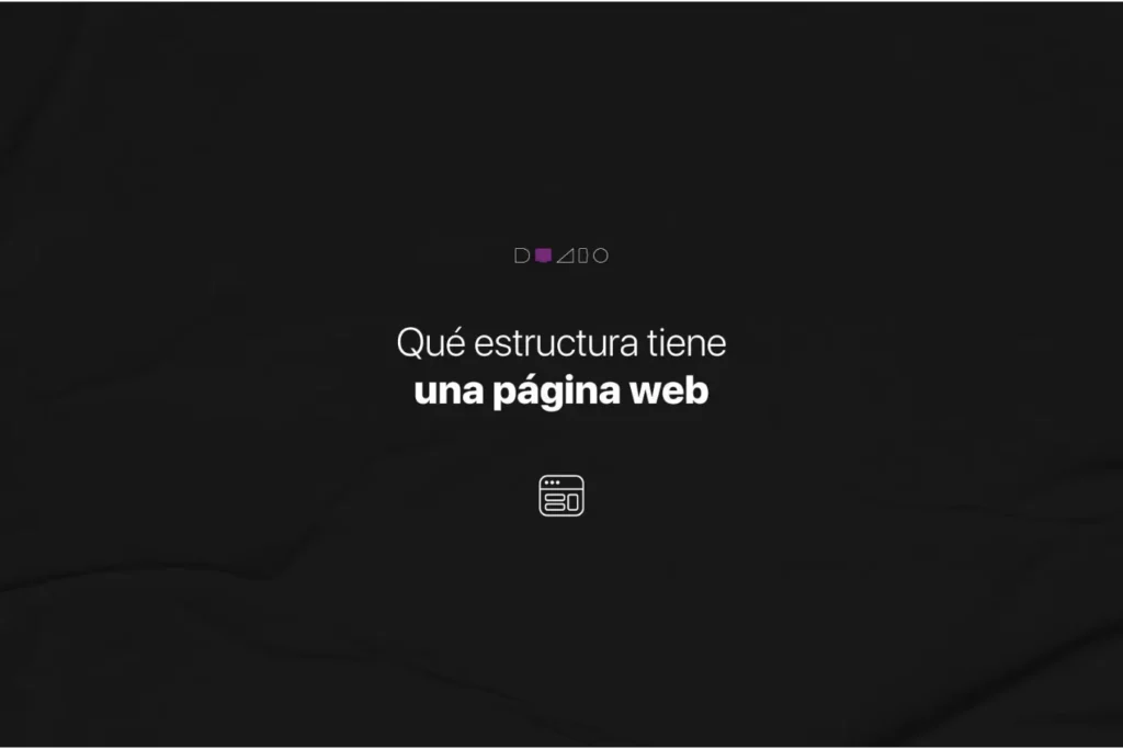 Que estructura tiene una página web