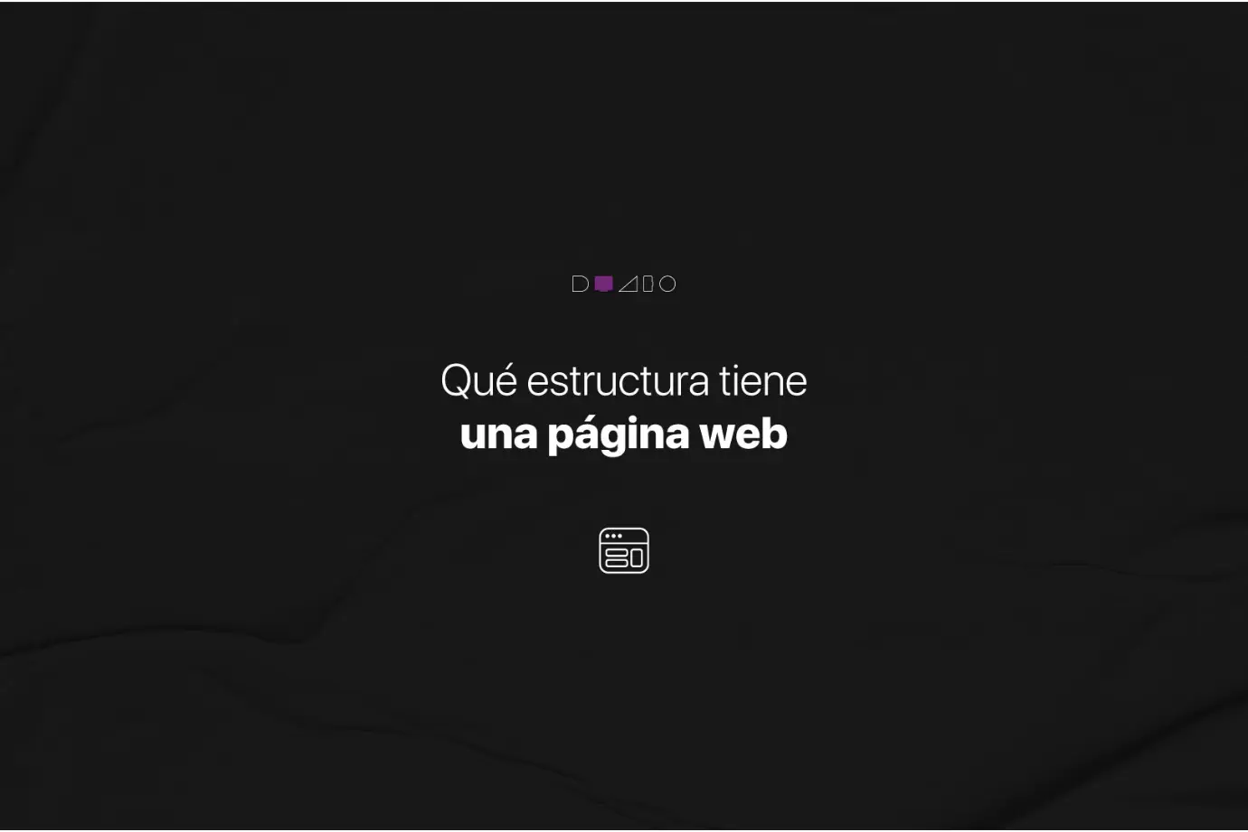 Que estructura tiene una página web