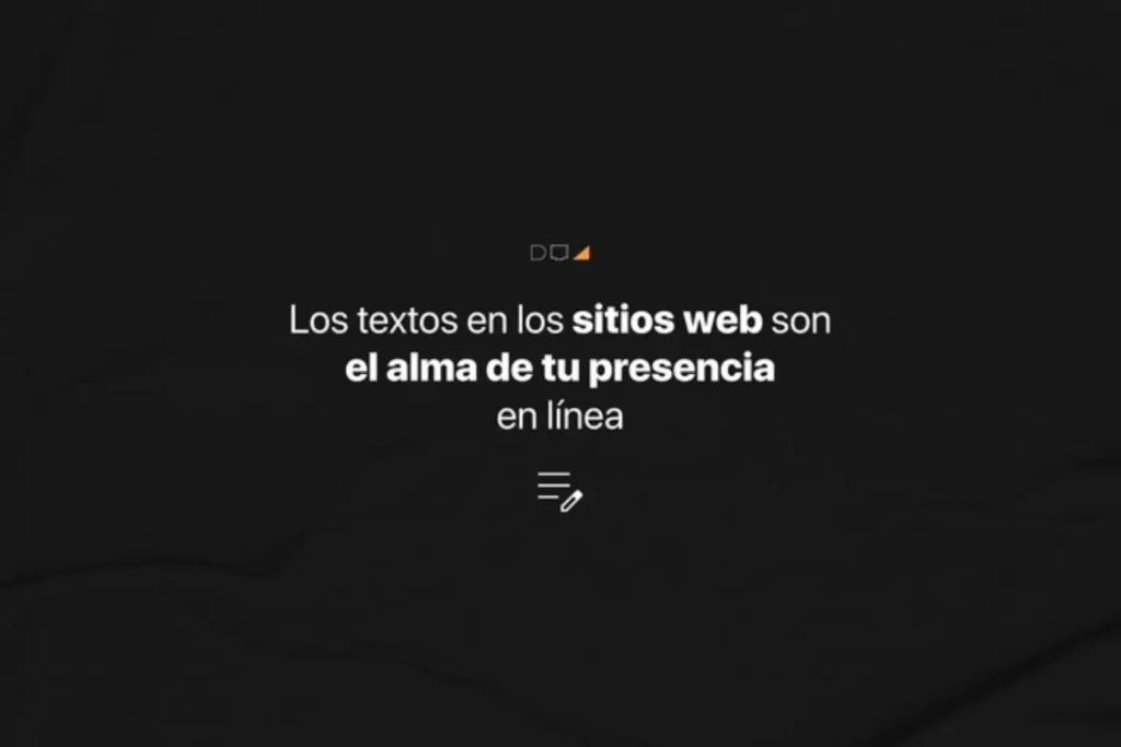Los textos en los sitios web