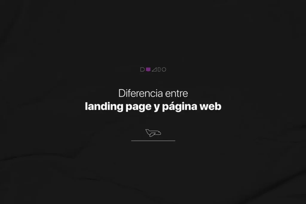 diferencia entre landing page y pagina web