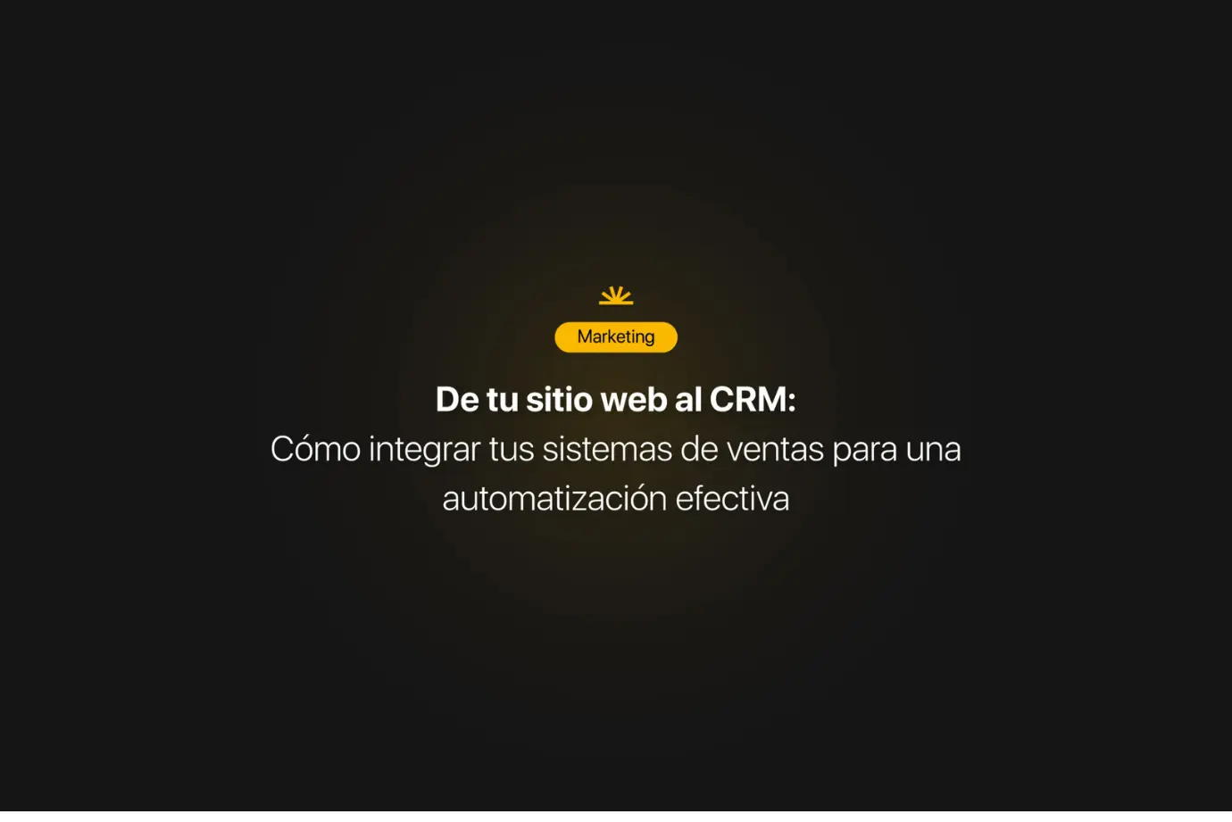 De tu sitio web al crm