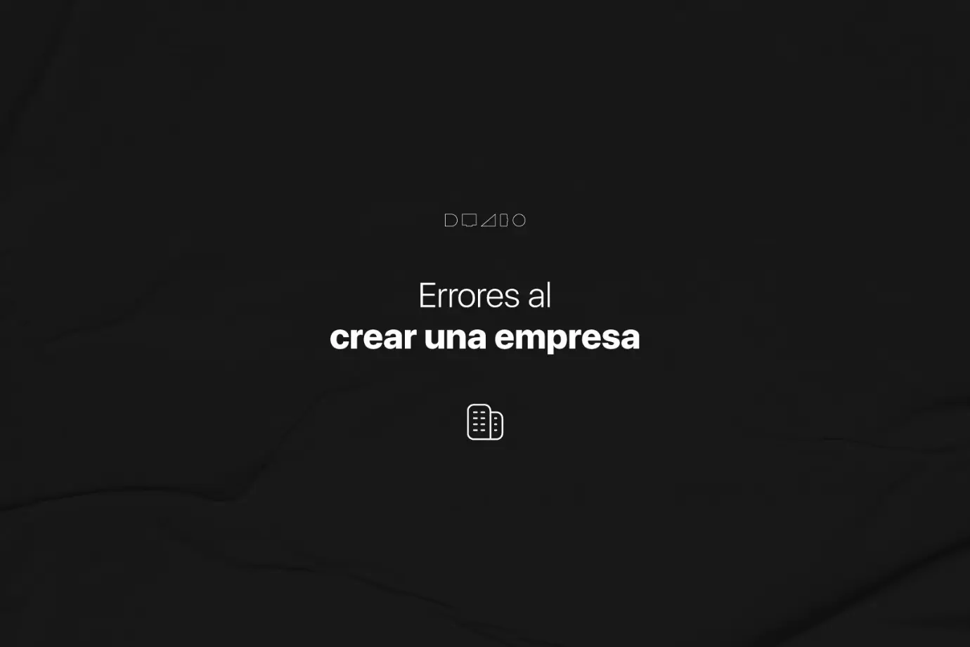 Errores al crear una empresa