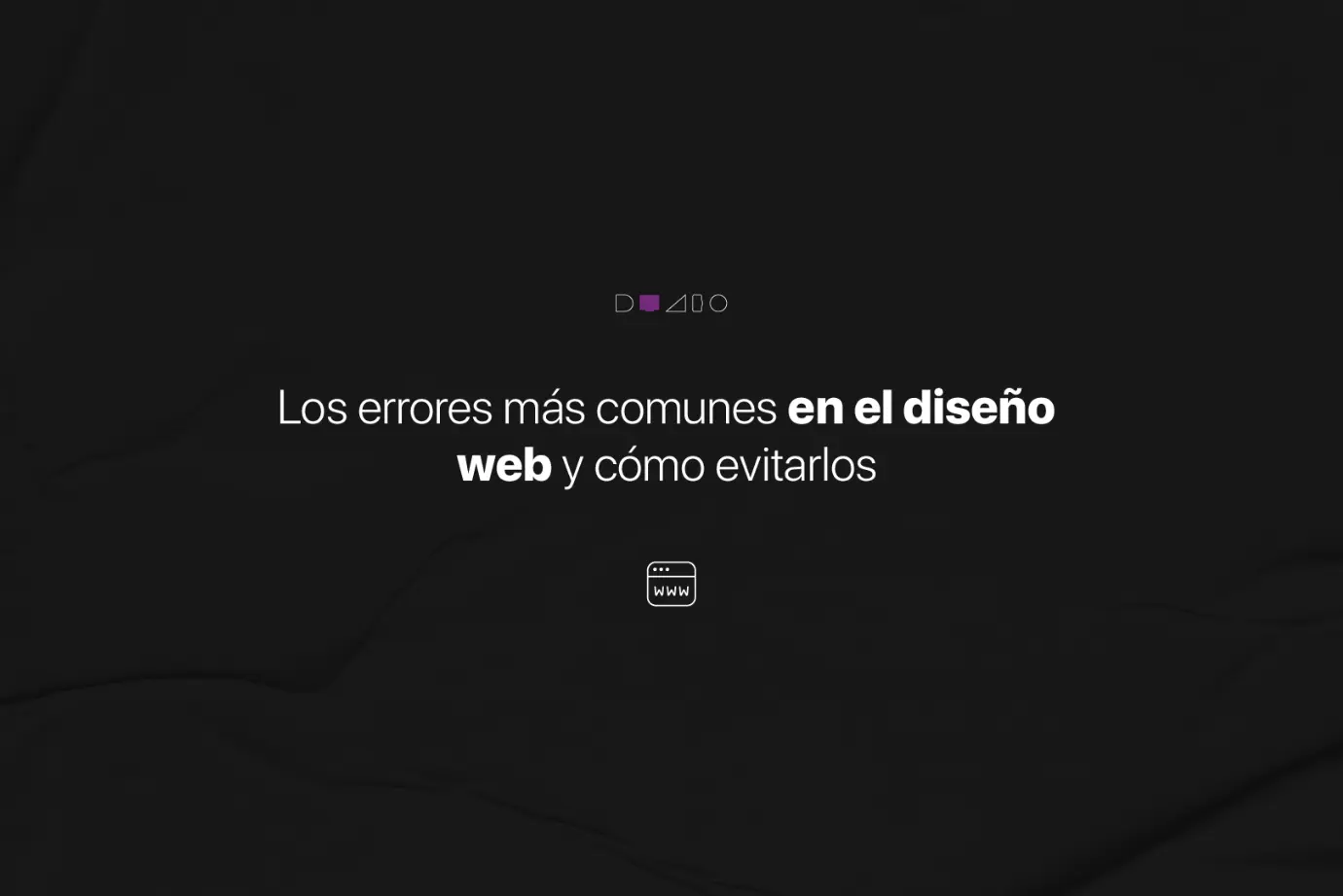 Los errores comunes en el diseño