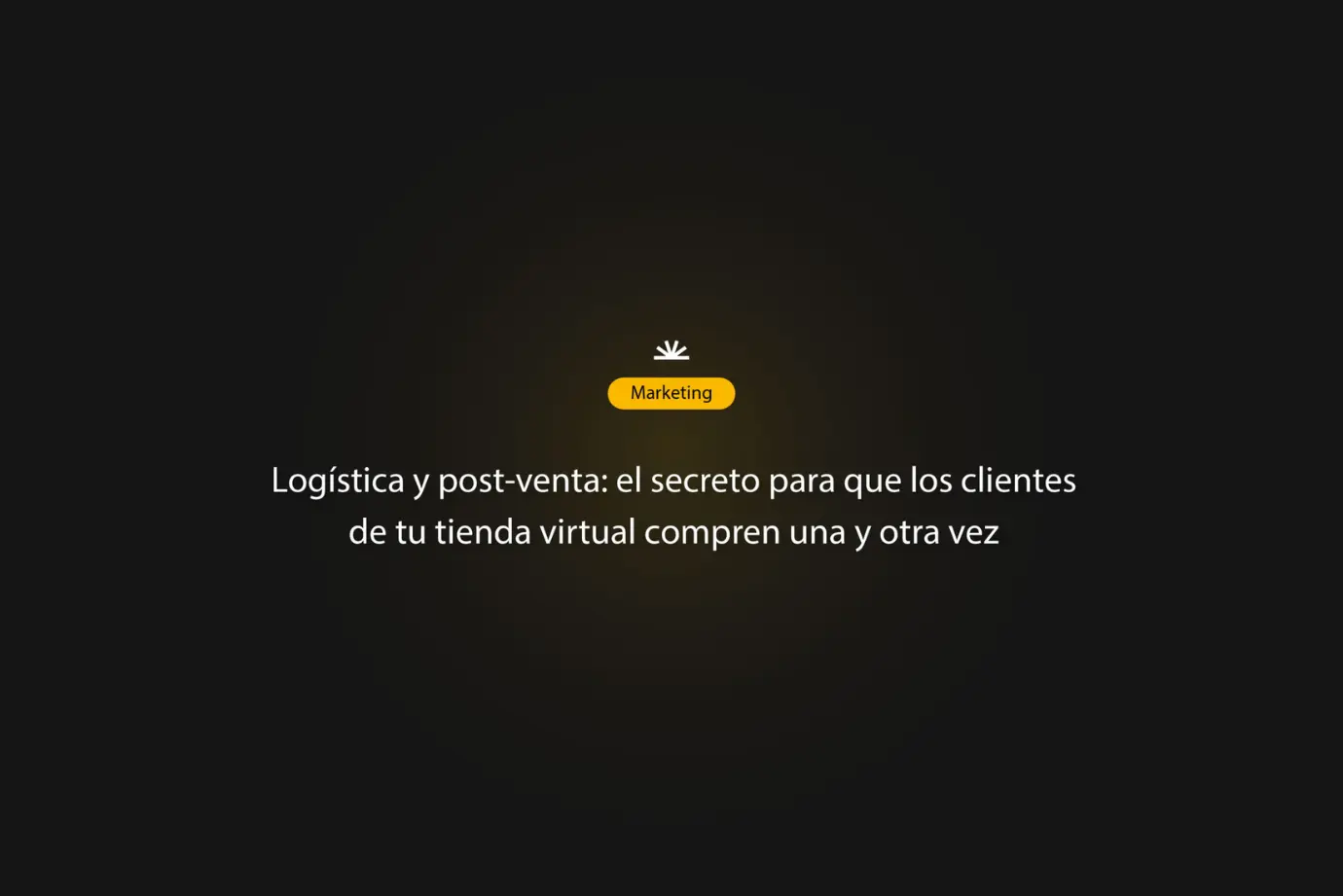 logistica y post venta